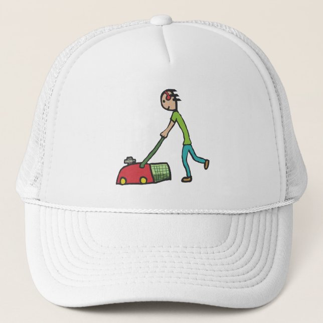 Gorra De Camionero Lawn Mowing (Anverso)