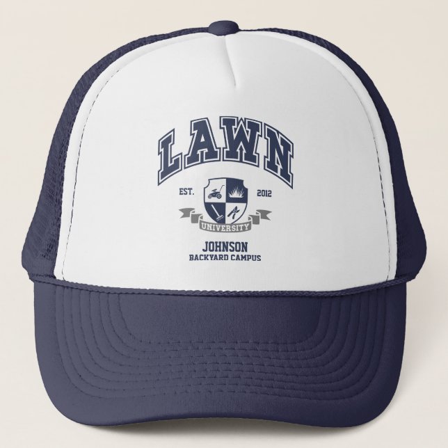 Gorra De Camionero Lawn personalizado construyendo graciosos yard par (Anverso)