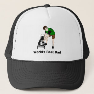 Gorra De Camionero Lawnmower, el mejor padre divertido del mundo de l