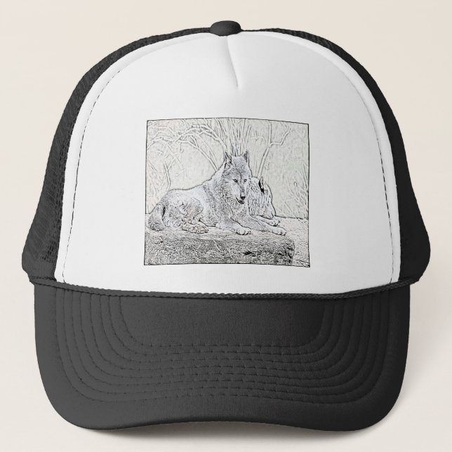 Gorra De Camionero Laying Wolf (Anverso)