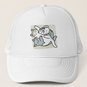 Gorra De Camionero Laze Furr Days - Diseño de gatos perezosos