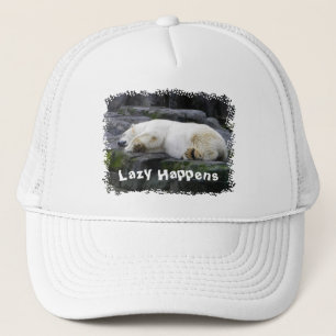 Gorra De Camionero Lazy Happens Polar Bear
