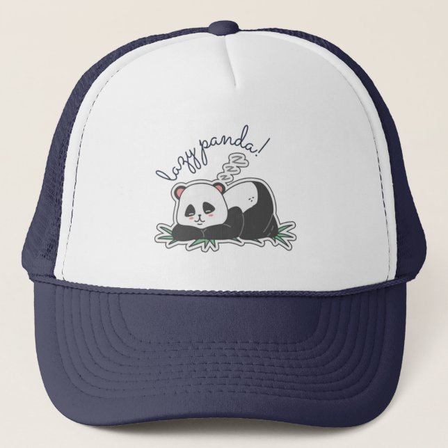 Gorra De Camionero Lazy Panda (Anverso)