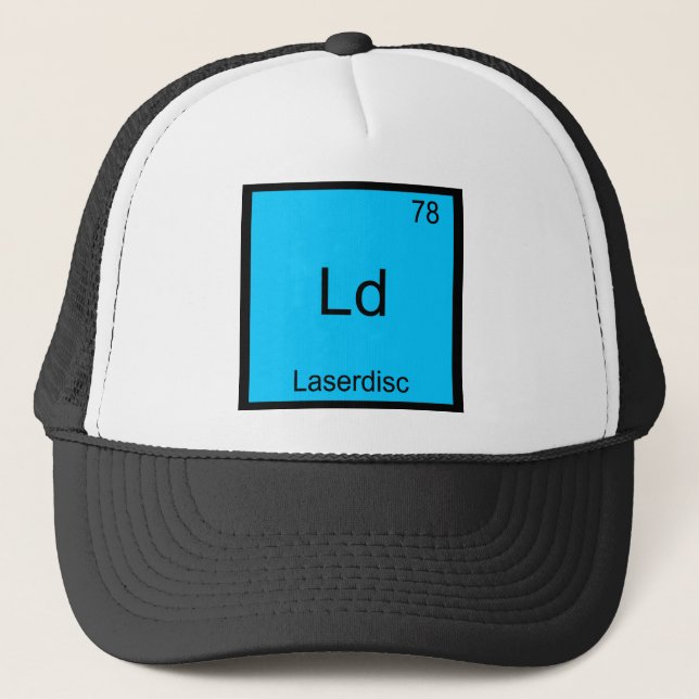 Gorra De Camionero Ld - Laserdisk Funny Chemistry Element Sintoneópic (Anverso)