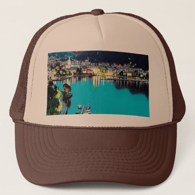 Gorra De Camionero ldp COMO - Lago - Panorama (Anverso)