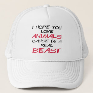 Gorra De Camionero Le espero causa de los animales del amor que soy