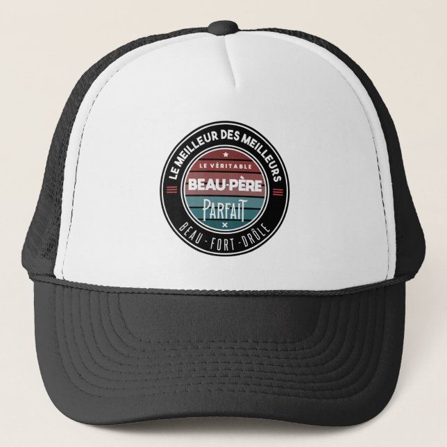 Gorra De Camionero Le véritable beau père parfait (Anverso)