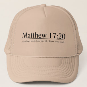 Gorra De Camionero Lea el 17:20 de Matthew de la biblia