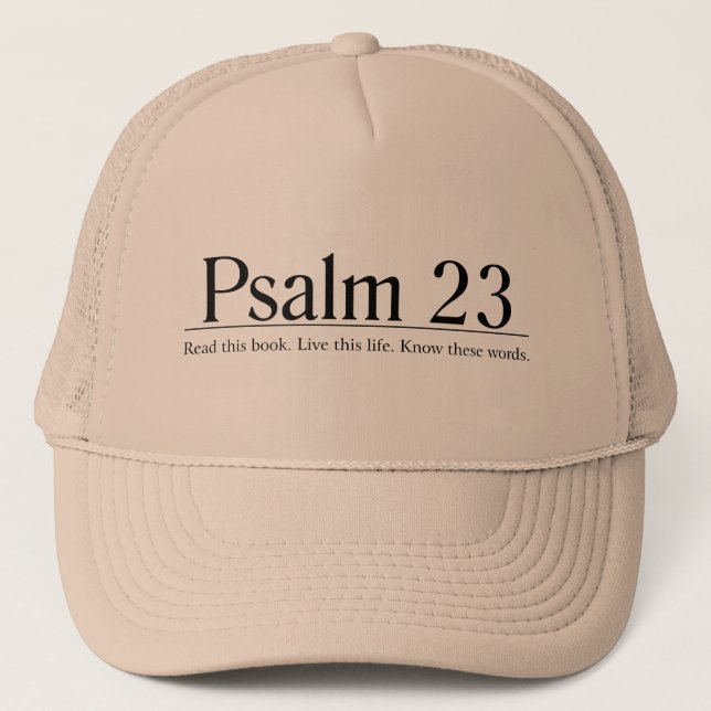 Gorra De Camionero Lea el salmo 23 de la biblia (Anverso)