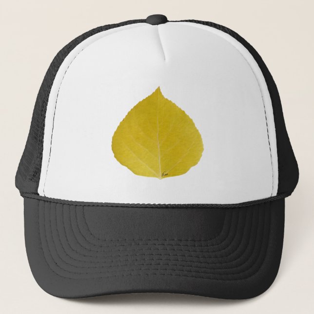 Gorra De Camionero Leaf amarillo #5 (Anverso)