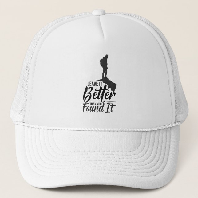 Gorra De Camionero Leave It Better Than You Found It (Anverso)