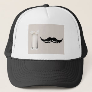 Gorra De Camionero Leche Mustache Creme