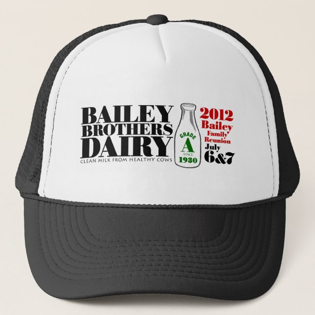 Gorra De Camionero Lechería de los hermanos de Bailey (Anverso)