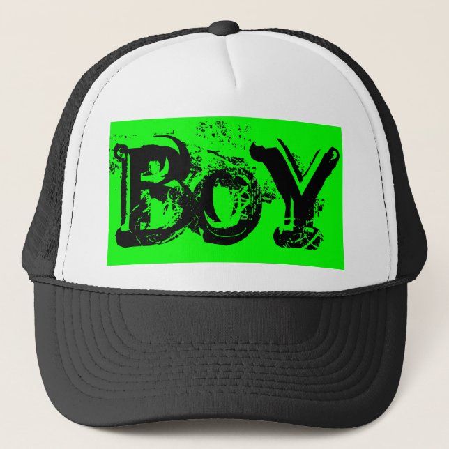 Gorra De Camionero lechón negro grunge BOY | (Anverso)