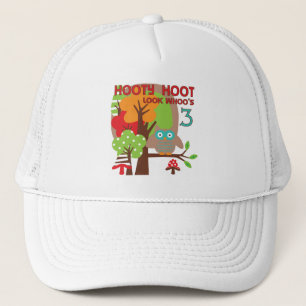 Gorra De Camionero Lechuza 3 camisetas de cumpleaños y regalos