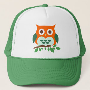 Gorra De Camionero Lechuza cuta en una rama