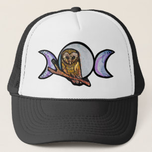 Gorra De Camionero Lechuza de luna triple