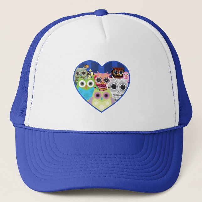 Gorra De Camionero Lechuzas de amor (Anverso)
