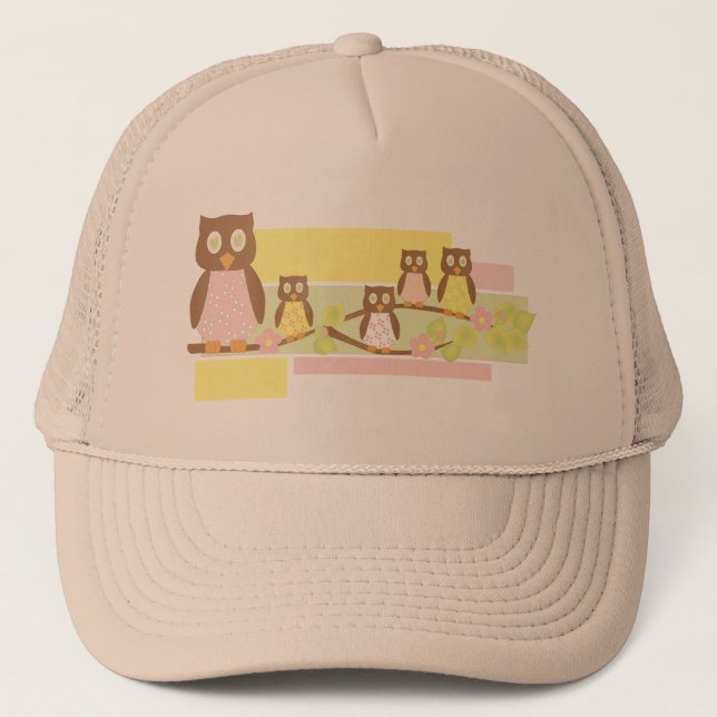 Gorra De Camionero Lechuzas y búhos II (Anverso)