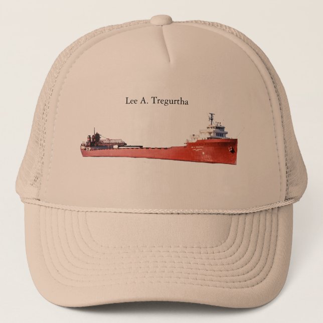 Gorra De Camionero Lee A. Tregurtha trucker hat (Anverso)