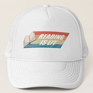 Gorra De Camionero Leer es ligero - Leer libros Vintage Retro