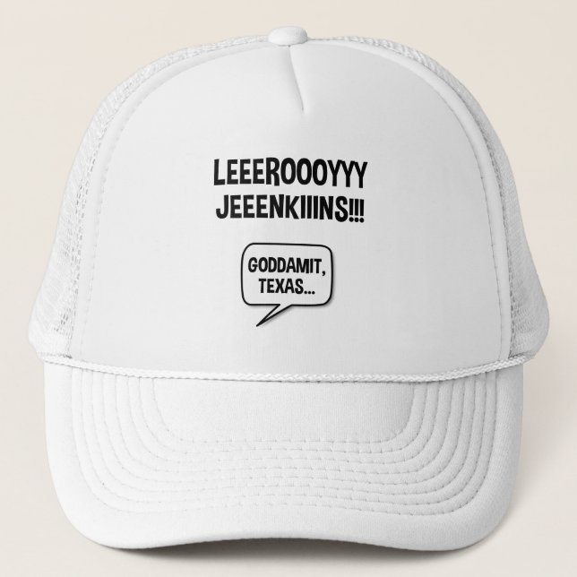 Gorra De Camionero Leeroy Jenkins Texas (Anverso)