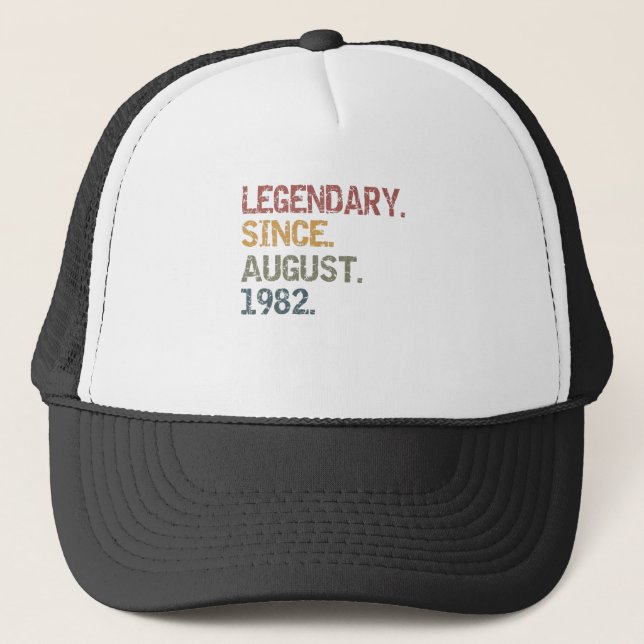 Gorra De Camionero Legendario desde agosto de 1982 (Anverso)