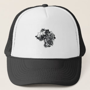 Gorra De Camionero Legendario guerrero samurái con diseño de Katana