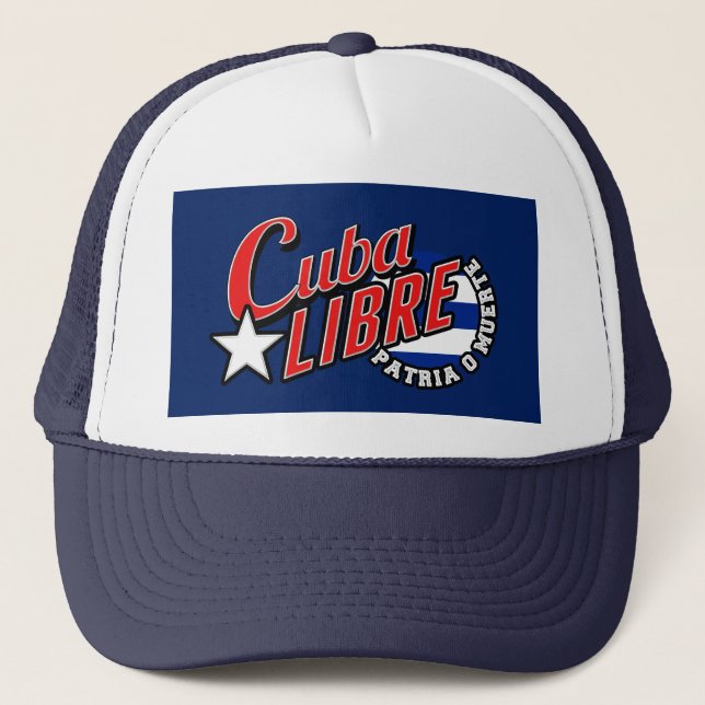 Gorra De Camionero Lema de Cuba Libre (Anverso)