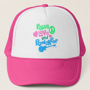 Gorra De Camionero Lema de Música Clásica Powerpop Paz Amor Poder