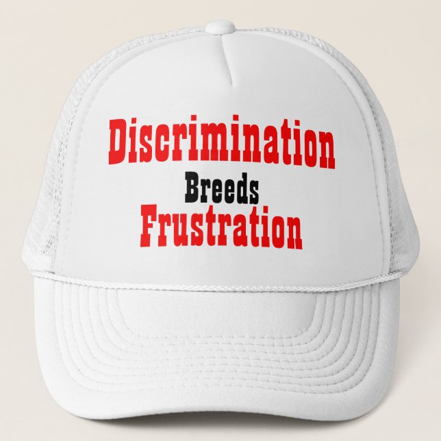 Gorra De Camionero lemas contra la discriminación (Anverso)