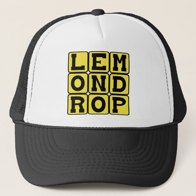 Gorra De Camionero Lemon Drop, Cocktail Zesty (Anverso)