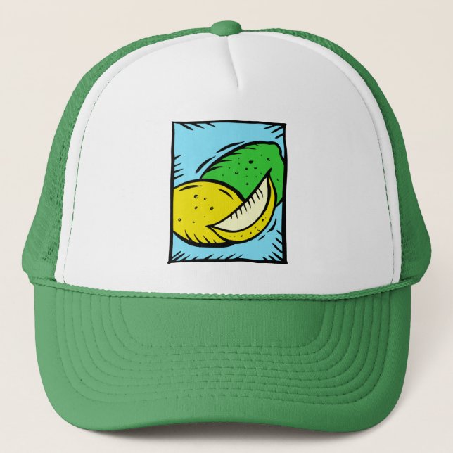 Gorra De Camionero Lemon Lime Fruit Tropical Juice Slice (Anverso)