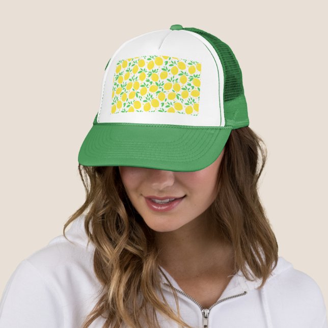 Gorra De Camionero Lemones Amarillos Frescos - (In situ)