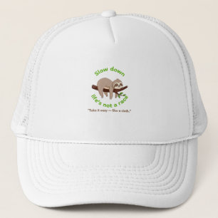 Gorra De Camionero Lento hacia abajo - Tee gráfico eslovaco y regalo
