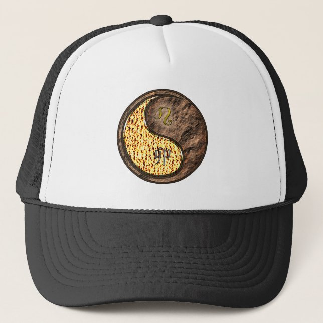 Gorra De Camionero Leo & Conejo de Tierra (Anverso)