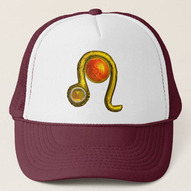 Gorra De Camionero LEO, Golden, Zodoac Birthday Jewel (Anverso)