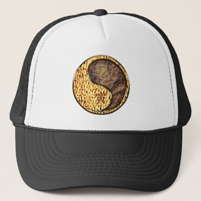 Gorra De Camionero Leo & Tigre de Tierra (Anverso)