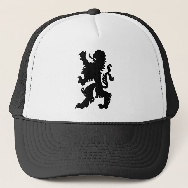 Gorra De Camionero León bávaro negro (Anverso)