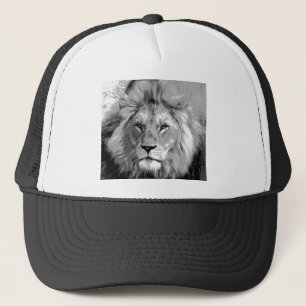 Gorra De Camionero León blanco negro