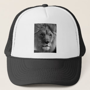 Gorra De Camionero León blanco y negro