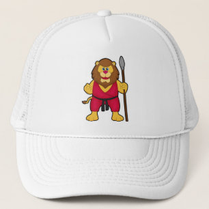 Gorra De Camionero León como guerrero con Spear