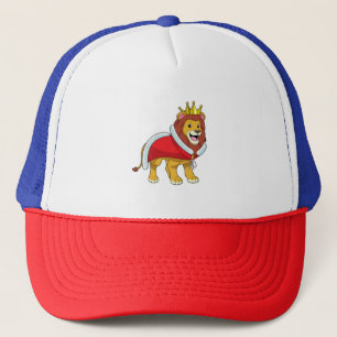 Gorra De Camionero León como Rey con corona y Cabo