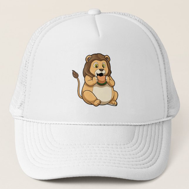 Gorra De Camionero León con hamburguesa (Anverso)