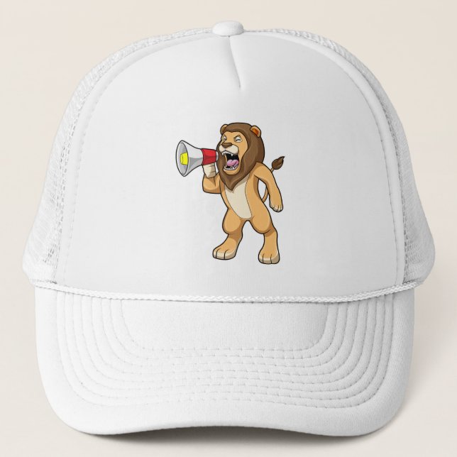 Gorra De Camionero León con micrófono (Anverso)