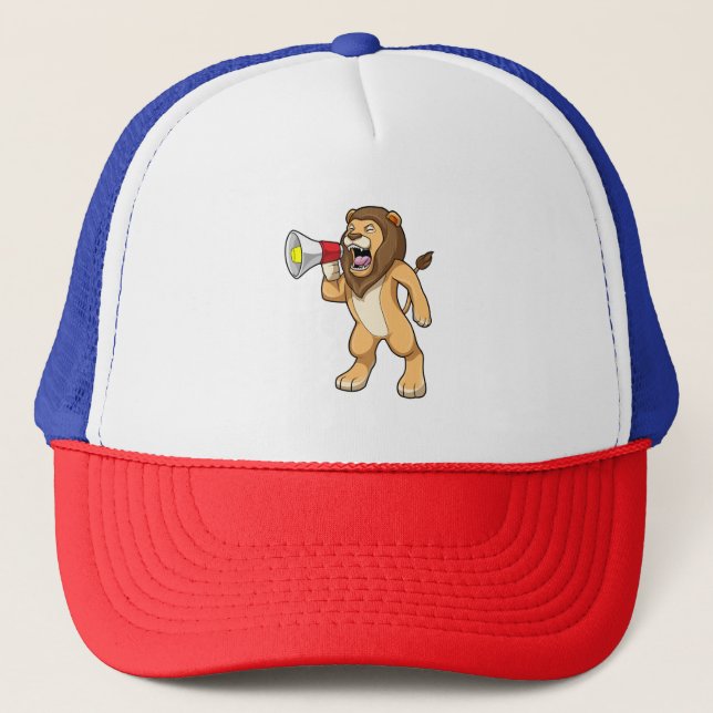 Gorra De Camionero León con micrófono (Anverso)