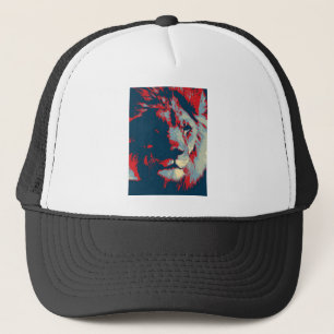 Gorra De Camionero León de arte pop