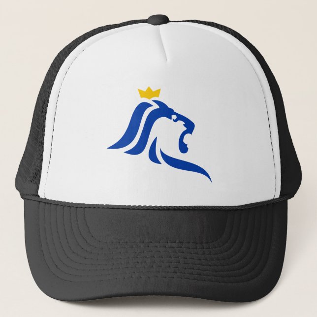 Gorra De Camionero León de bandera de Luxemburgo (Anverso)