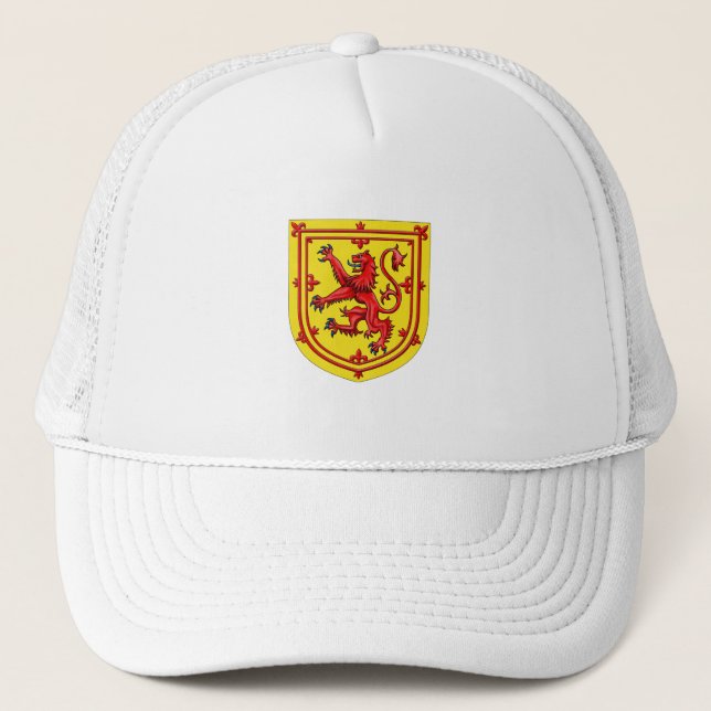 Gorra De Camionero León De Escocia Rampant Escudo De Armas (Anverso)
