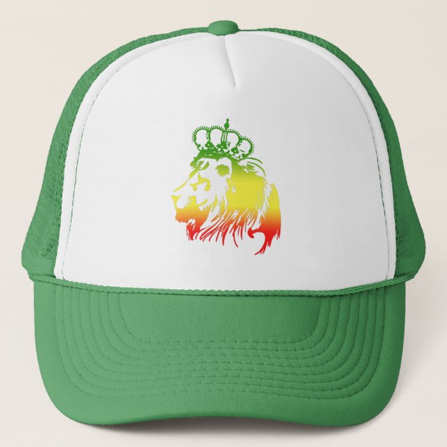 Gorra De Camionero León De Judá - Rasta (Anverso)
